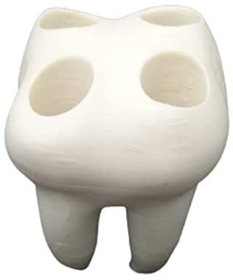 Gift O Demand 4 Compartments Plastic Pen Holder(White)