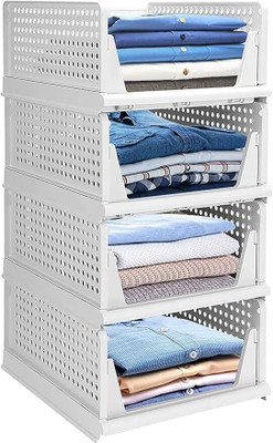 Hirthstore 4 Compartments Plastic Multi Purpose(White)