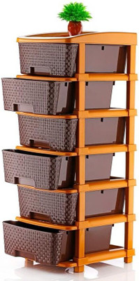 MAHADEV ENTERPRISE 6 Compartments Plastic Multi Purpose(Brown)