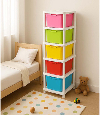 MAXTID 5 Compartments Plastic PP(Multicolor)