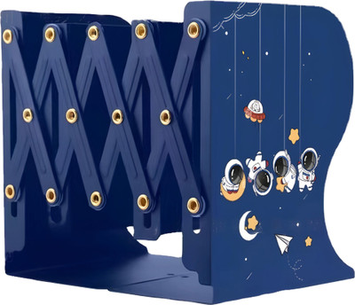 SYGA 4 Compartments IRON BOOK ORGANIZER(Dark Blue)