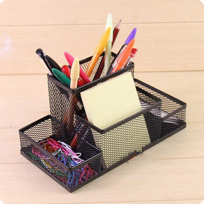 NTBAY 4 Compartments Metal Stand(Black)