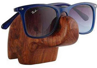 DESI KARIGAR 1 Compartments Wooden spectacle holder(Brown)