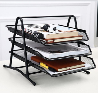 Nightstar 3 Compartments Metal Metal Mesh(Black)