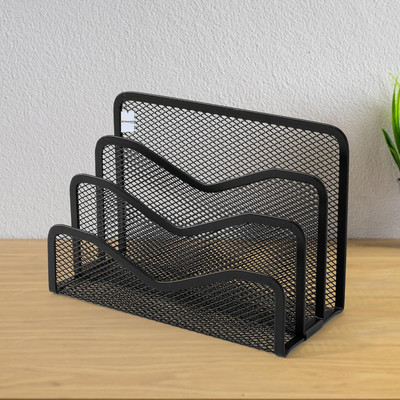 HOMESTIC by Kuber Industries 1 Compartments Iron desk_organizer(Black)