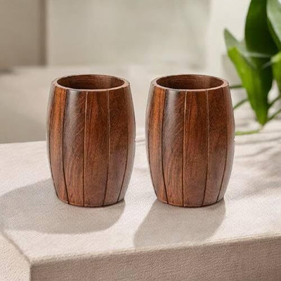 KAMAL PASHA HANDICRAFTS 1 Compartments wood pen stand Desk Supplies Organizers(Brown)