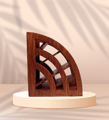 VIAPRADHAN 5 Compartments WOODEN REMOTE STAND(Brown)