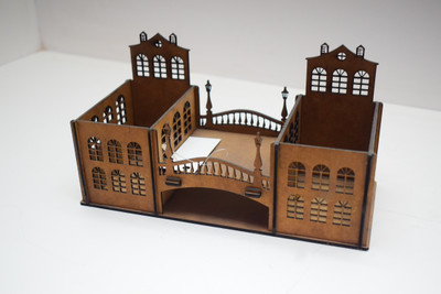 NIRAV CNC WORK 1 Compartments MDF DESK ORAGNISER(Brown)