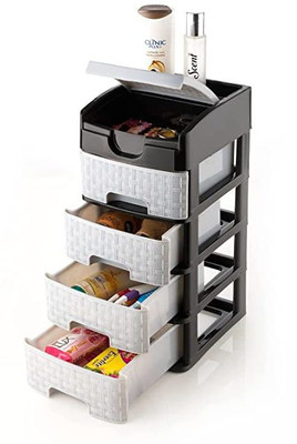 SONANI 5 Compartments Plastic Chest of Drawers(Multicolor)