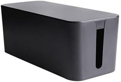 SUKHAD 1 Compartments ABS Plastic Cable Mangement Box(Black)