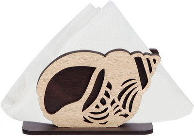 LAKHAJI 1 Compartments wooden tissue holder(Brown)