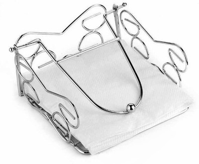 POGON 1 Compartments Stainless Steel Napkin and Tissue Paper Holder(Steel)