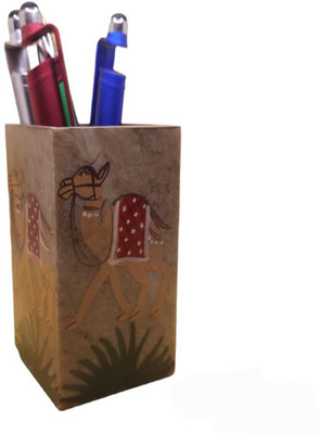 SEP 1 Compartments Marble Pen Stand(Multicolor)