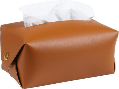 KGBTREADS Pu Leather Tissue Box Holder pack of 1 Vehicle Tissue Dispenser(Multicolor)