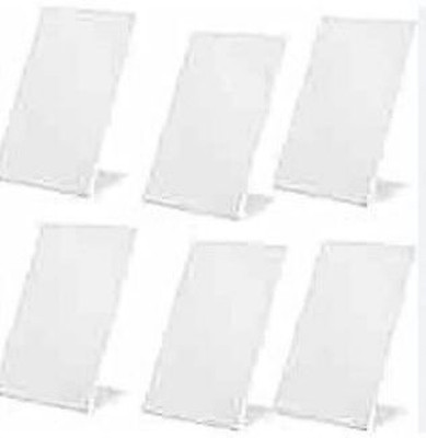 NRCollection 1 Compartments PLASTIC QR Stand(White)