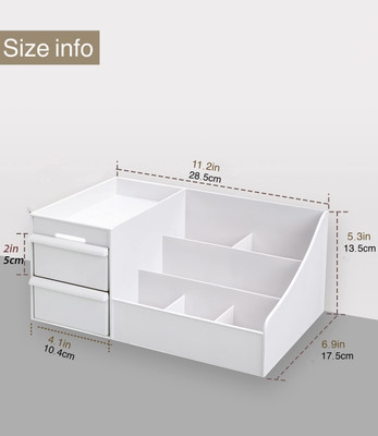 keskriva 7 Compartments Plastic Container Desktop Sundries Storage Box(Multicolor)