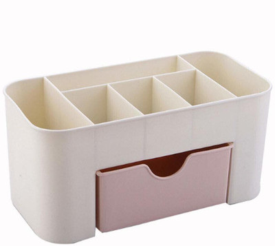 MOOZICO 7 Compartments Plastic Cosmetic Box plastic Pen,Pencil(Multicolor)