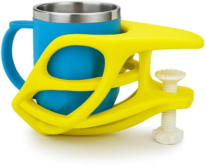 3DIEST 1 Compartments Plastic Mug Holder(Yellow, White, Black)