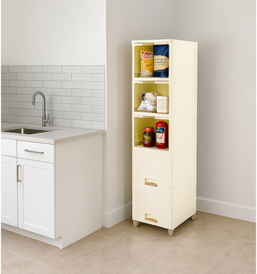 anueshth 5 Compartments Plastic All(White)