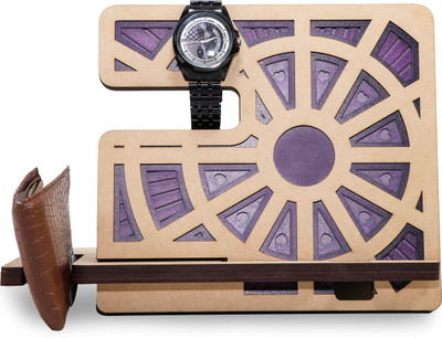 LAVNIK 1 Compartments wooden phone stand, wallet stand, watch holder(Multicolor)
