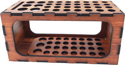 Nispruhay 1 Compartments Laminated Wooden 34 Holes Stationary Organizer(Wooden)
