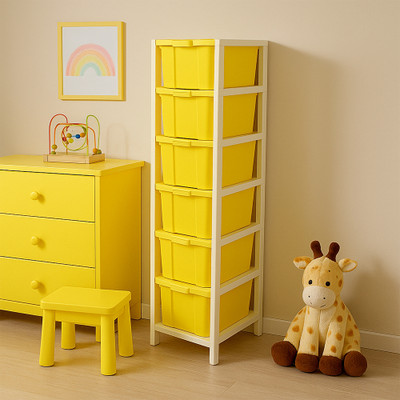 MAXTID 6 Compartments Plastic PP(Yellow)