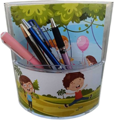 MARWARI TRADERS 1 Compartments Acrylic pen/pencil holder(Multicolor)