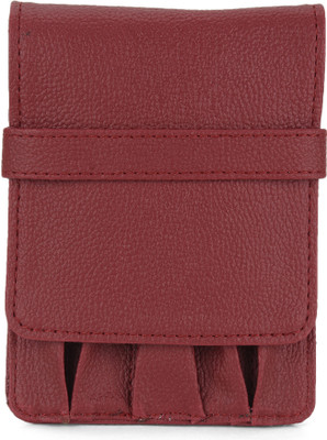 Essart 5 Compartments Faux Leather Flap(Cherry)