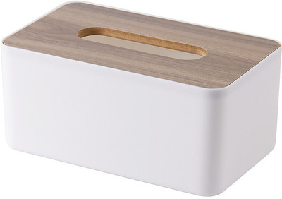 oddpod 1 Compartments Plastic Plastic Tissue Paper Holder(White)