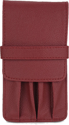Essart 4 Compartments Faux Leather Flap(Cherry)