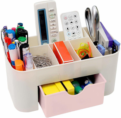 AK10ZONE 6 Compartments Plastic Storage Box(Multicolor)