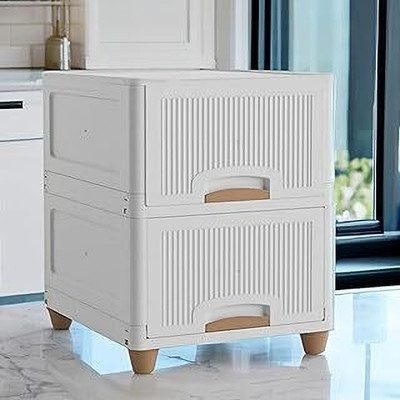 J K INTERNATIONAL 2 Compartments Plastic Floor Mount(White)