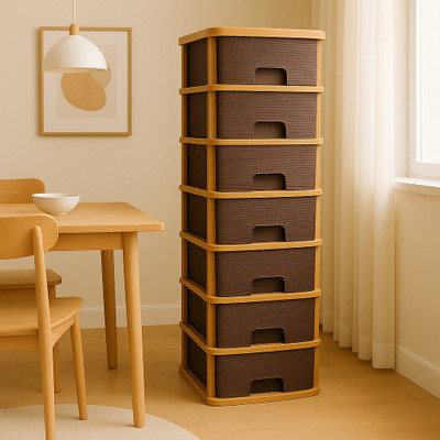 MAXTID 7 Compartments Plastic PP(Brown)