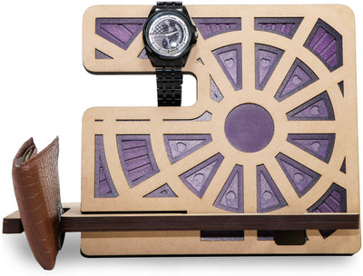 Ever Mall 1 Compartments MDF Wood Wooden Docking Station(Multicolor)