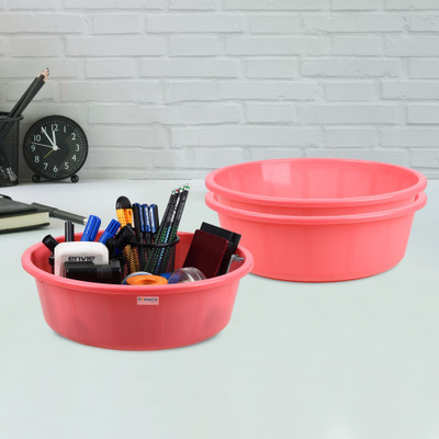 Aaarsh Store 1 Compartments Plastic Desk Organizer(Pink)