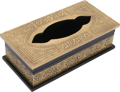 Samsiddhi 1 Compartments Wooden Tissue Box(Brown)