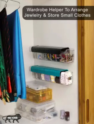 VVG TRADERS 6 Compartments plastic wall nmount organizer(Multicolor)