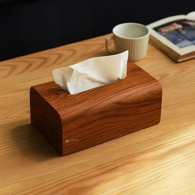 LEEUW DIER 1 Compartments Rosewood tissue box(Brown)