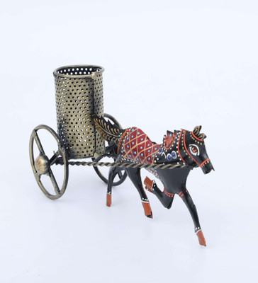 decocraft 1 Compartments Iron Pen Stand(Multicolor)
