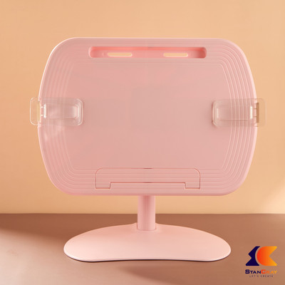 JAI SHRI 1 Compartments ABS Plastic Adjustable Rest Book Stand(Pink)