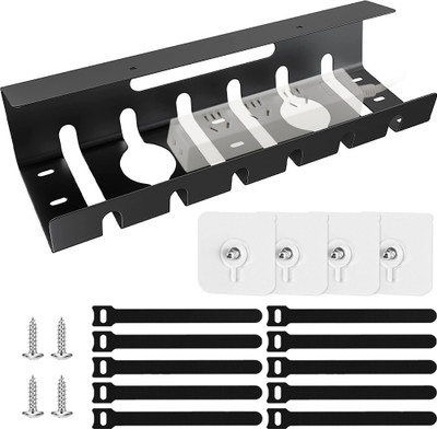 Verilux 1 Compartments Metal Desk Organizer(Black)
