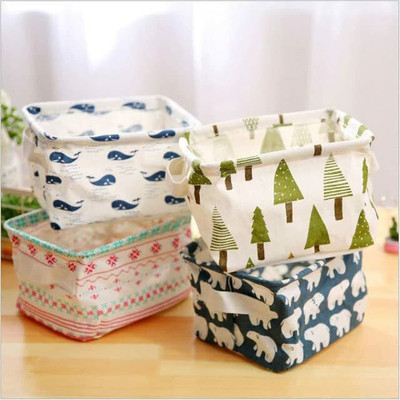 Modinity 1 Compartments polyester Canvas Desktop Storage Organiser(Multicolor)