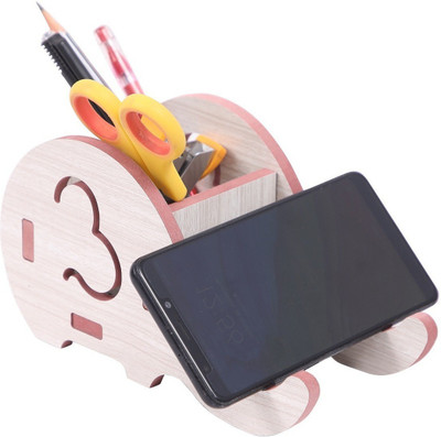 PRIYANSHM IMPEX 1 Compartments wood mobile stand(wight)