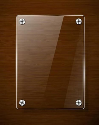 PRIBOX 1 Compartments Arcylic Sandwich Display Sheet Board-Stylish Oval Shape for Menus(Transparent)