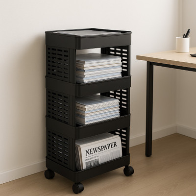 MAXTID 4 Compartments Plastic PP(Black)