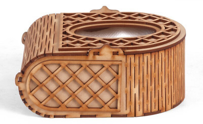 LAKHAJI 1 Compartments Wooden Box tissue holder(Brown)