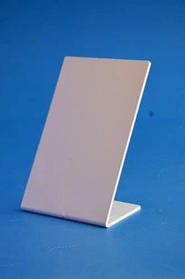Classic Concepts 1 Compartments Acrylic High Quality QR Code Stand Bar Code Standee Holder(White)
