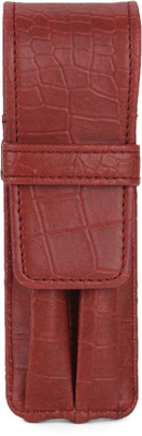 Essart 2 Compartments Faux Leather Flap(Croco-Maroon)