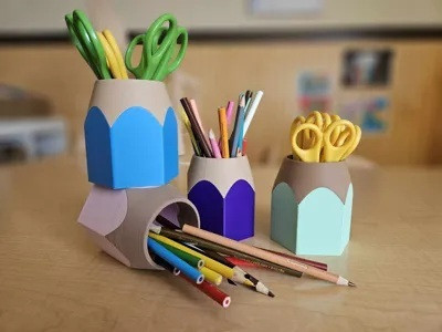 crossfire 1 Compartments Plastic Desk Organizer(Multicolor)