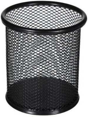 PuthaK 1 Compartments wire mesh Pen Stand(Black)